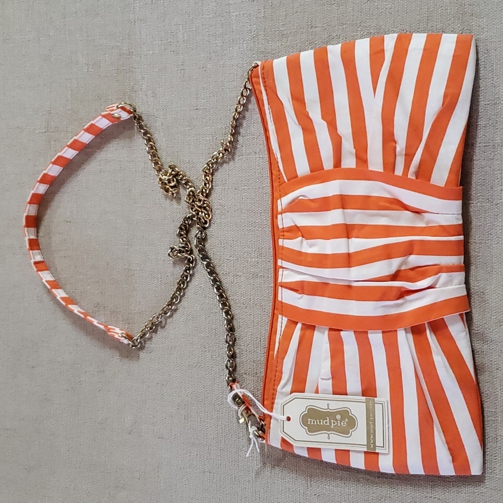 Mudpie GameDay bow bag with metal strap